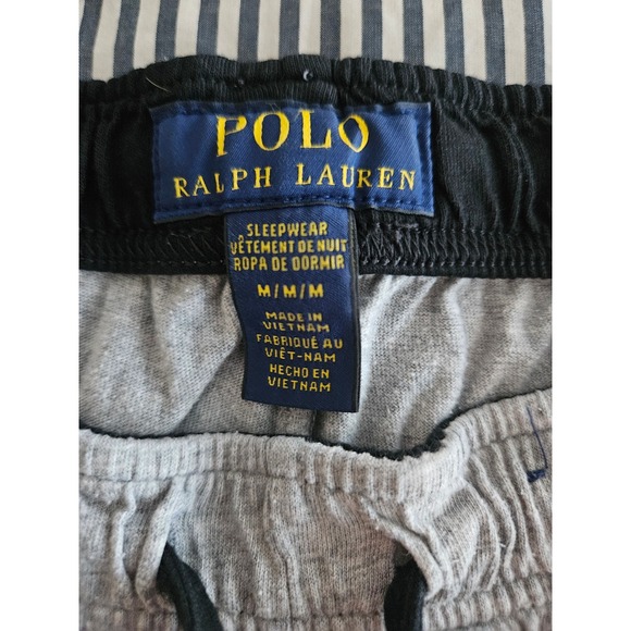 Polo Ralph Lauren Mens Pajama Set Olive Green T-Shirt Gray Jogger Pants L M - Picture 5 of 5